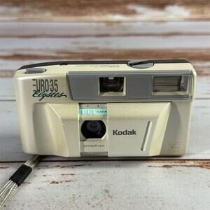 Kodak Euro-35 Elysees 35mm Film Camera Vintage 1980s White
